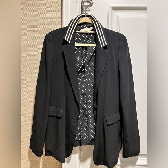 Tory Burch Blazer Size L Black - Picture 1 of 6
